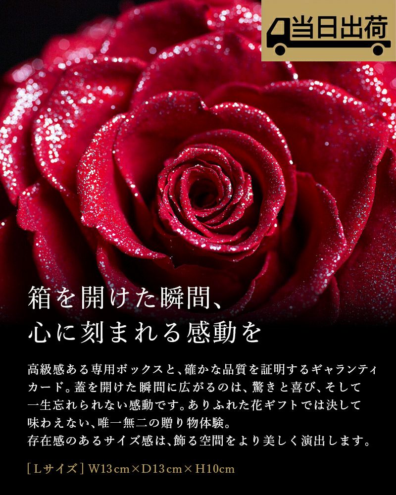 クイックアイテム】ダイヤモンドローズ(L)/ブライトレッド | ローズ